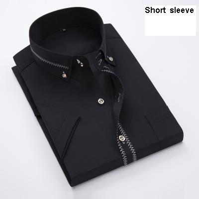 Image of 2017 Spring/Autumn Men's Slim Fit Long Sleeve Dress Shirt Europe Business Causal Border Shirt High Quality Wedding Grooms Shirts